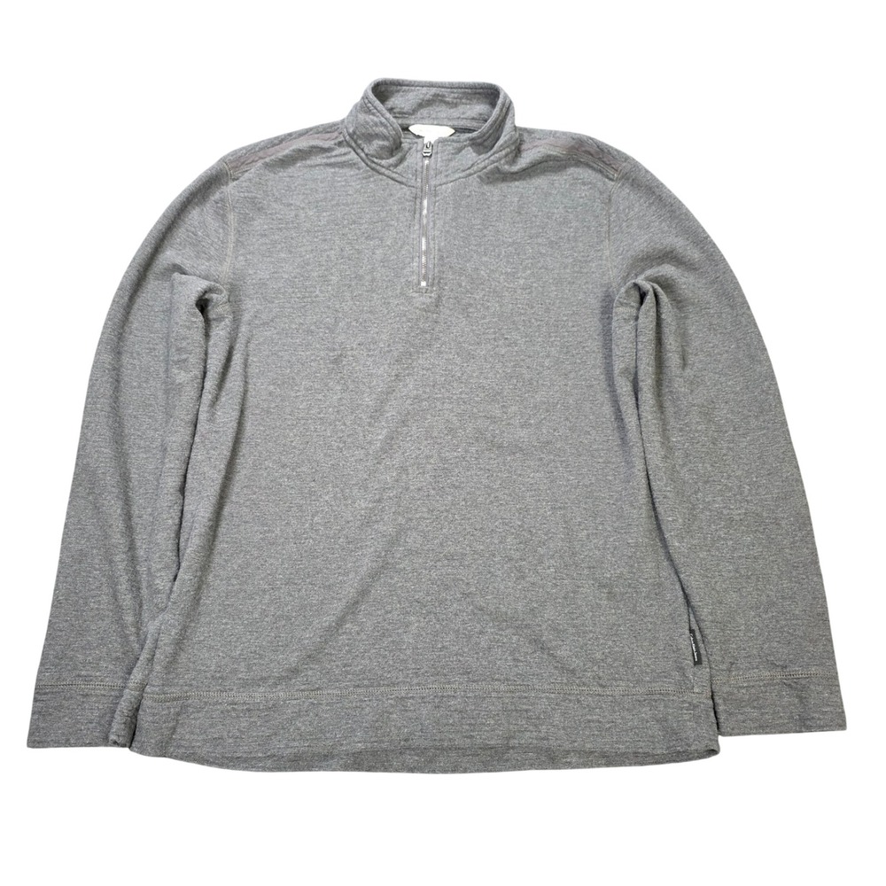 Calvin Klein Jeans Quarter Zip Pullover Sweater Men's Size L Heather Grey Cotton